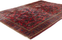 1920's Persian Sarouk Carpet with Traditional Style