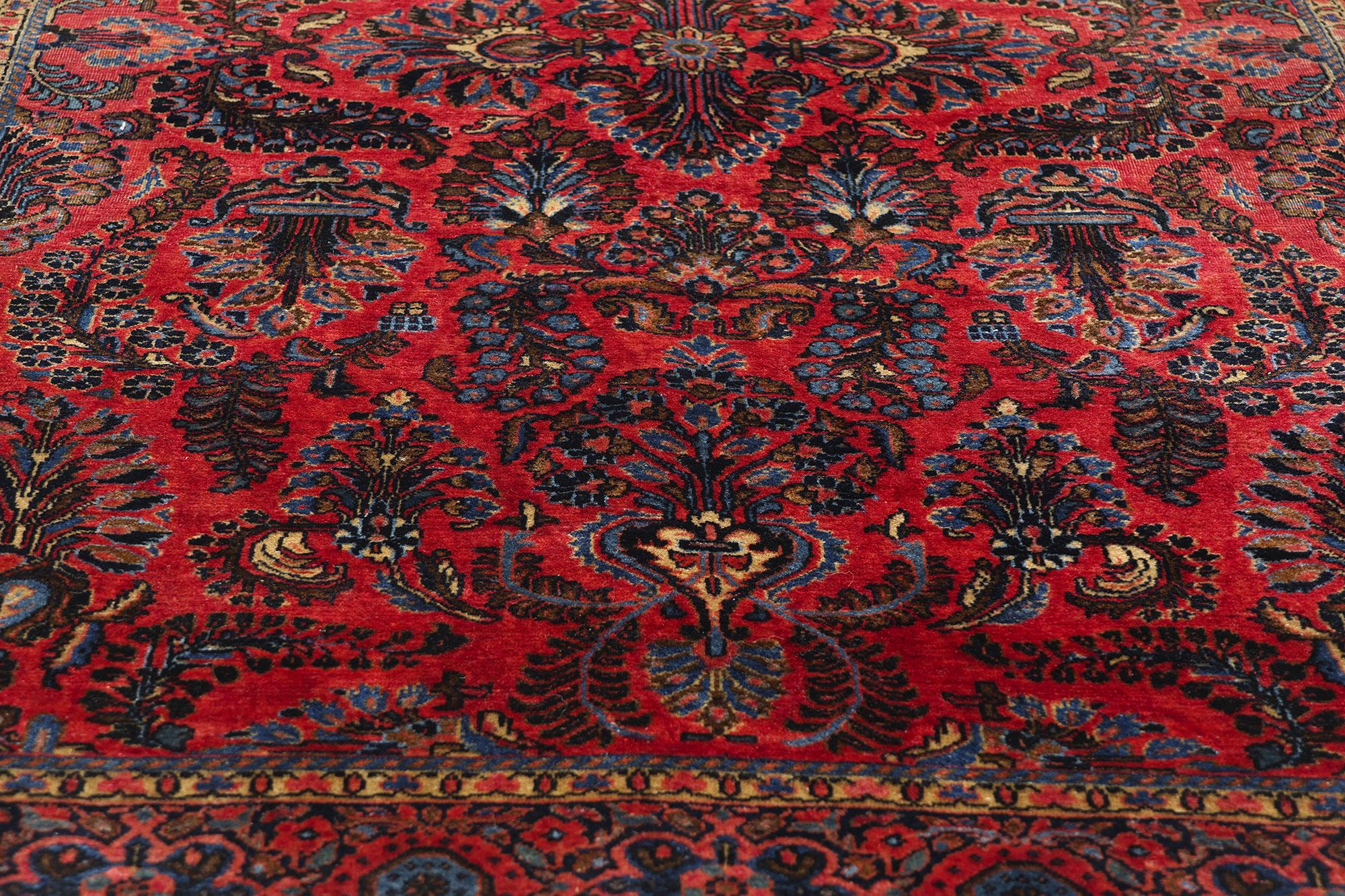 Persischer Sarouk-Teppich aus den 1920er Jahren im traditionellen Stil im Zustand „Gut“ im Angebot in Dallas, TX