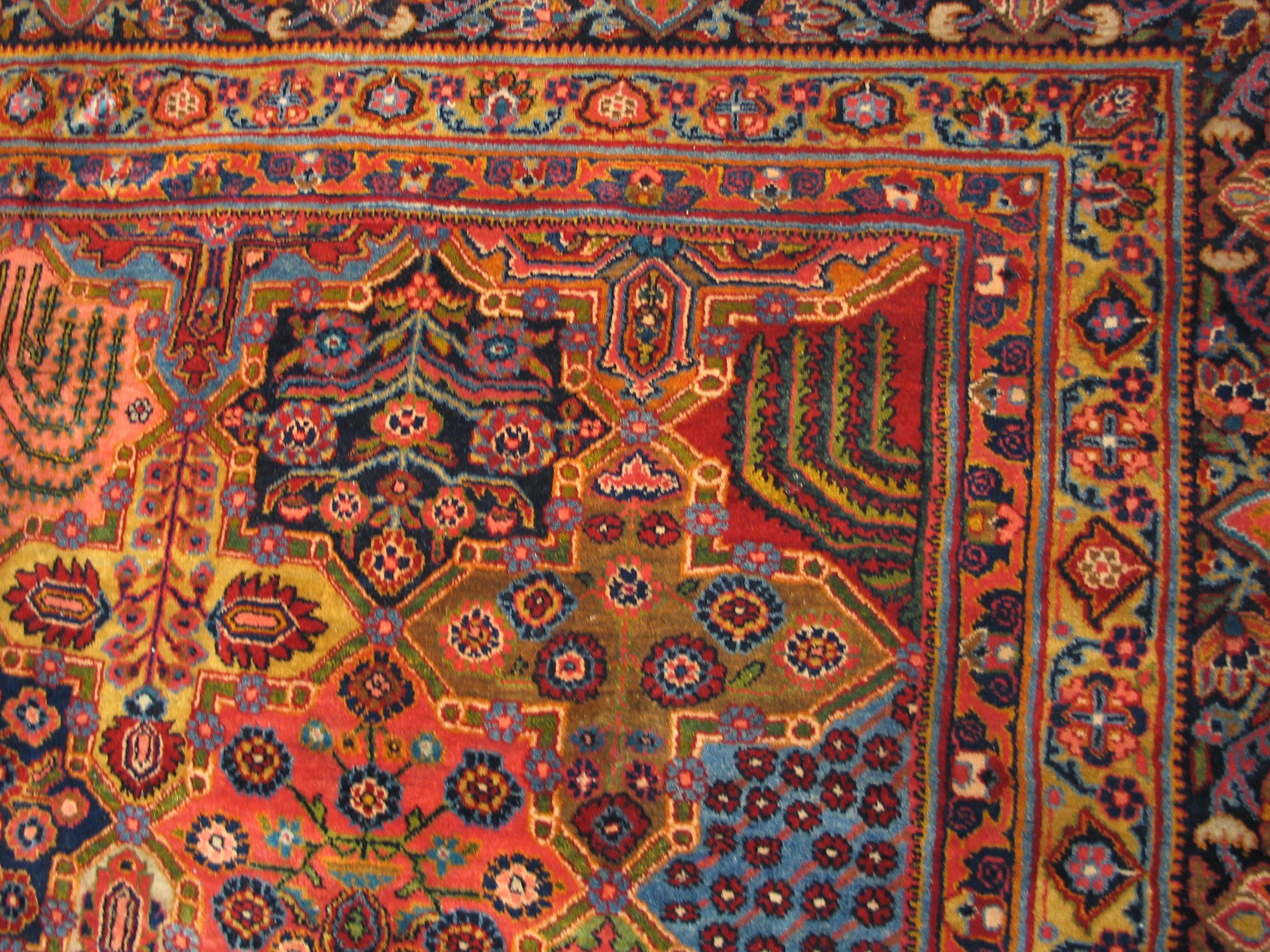 Alfombra persa Sarouk Mohajeran de 1920 ( 8'10