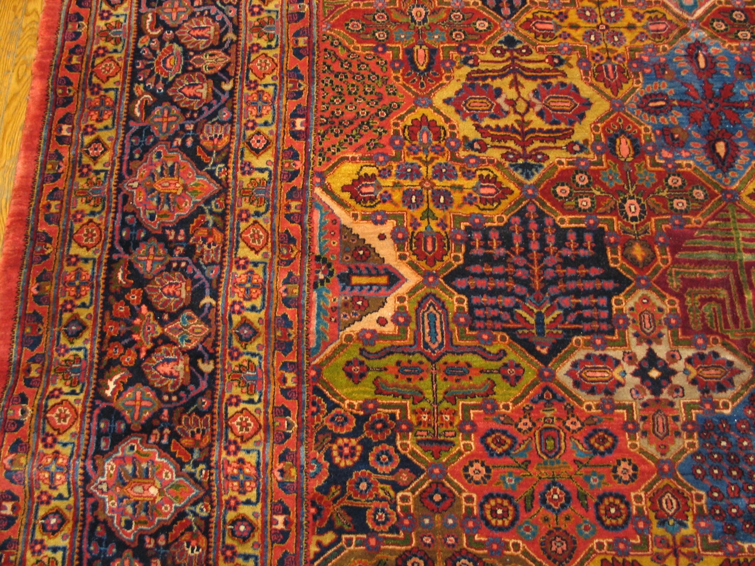 Alfombra persa Sarouk Mohajeran de 1920 ( 8'10
