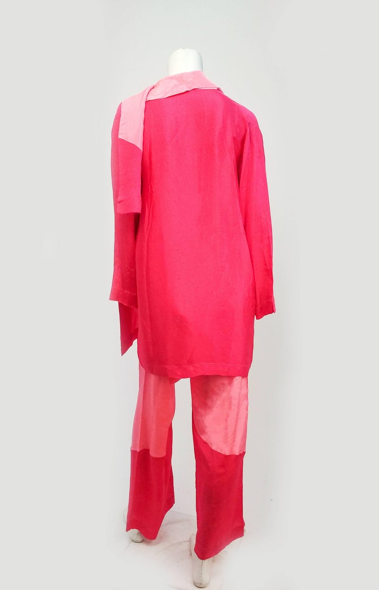 1920s Pink Colorblock Three Piece Lounge Set For Sale at 1stDibs | 1920 ...