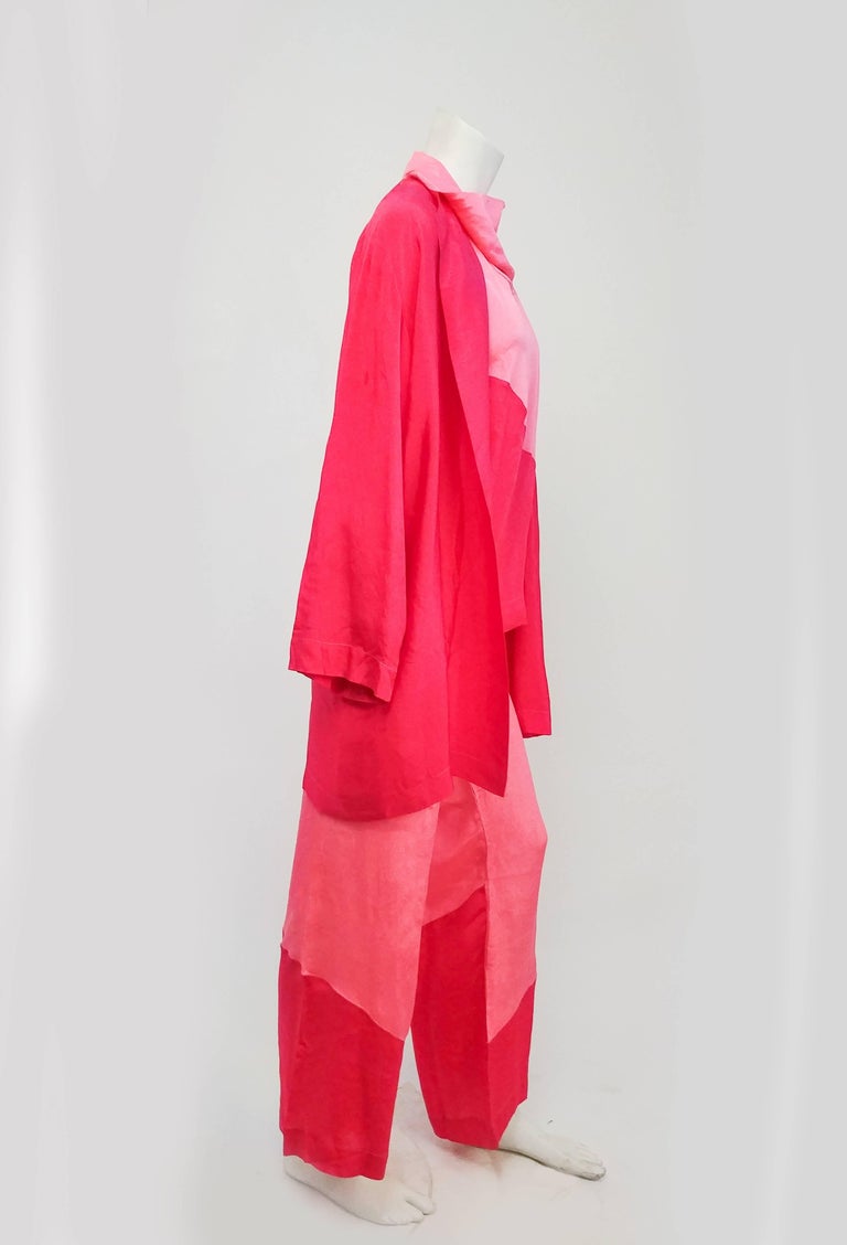 1920s Pink Colorblock Three Piece Lounge Set For Sale at 1stDibs | 1920 ...