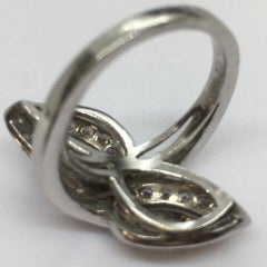 1920s Platinum Art Deco 1 Carat Diamond Antique Ring Handmade American Size 5.75