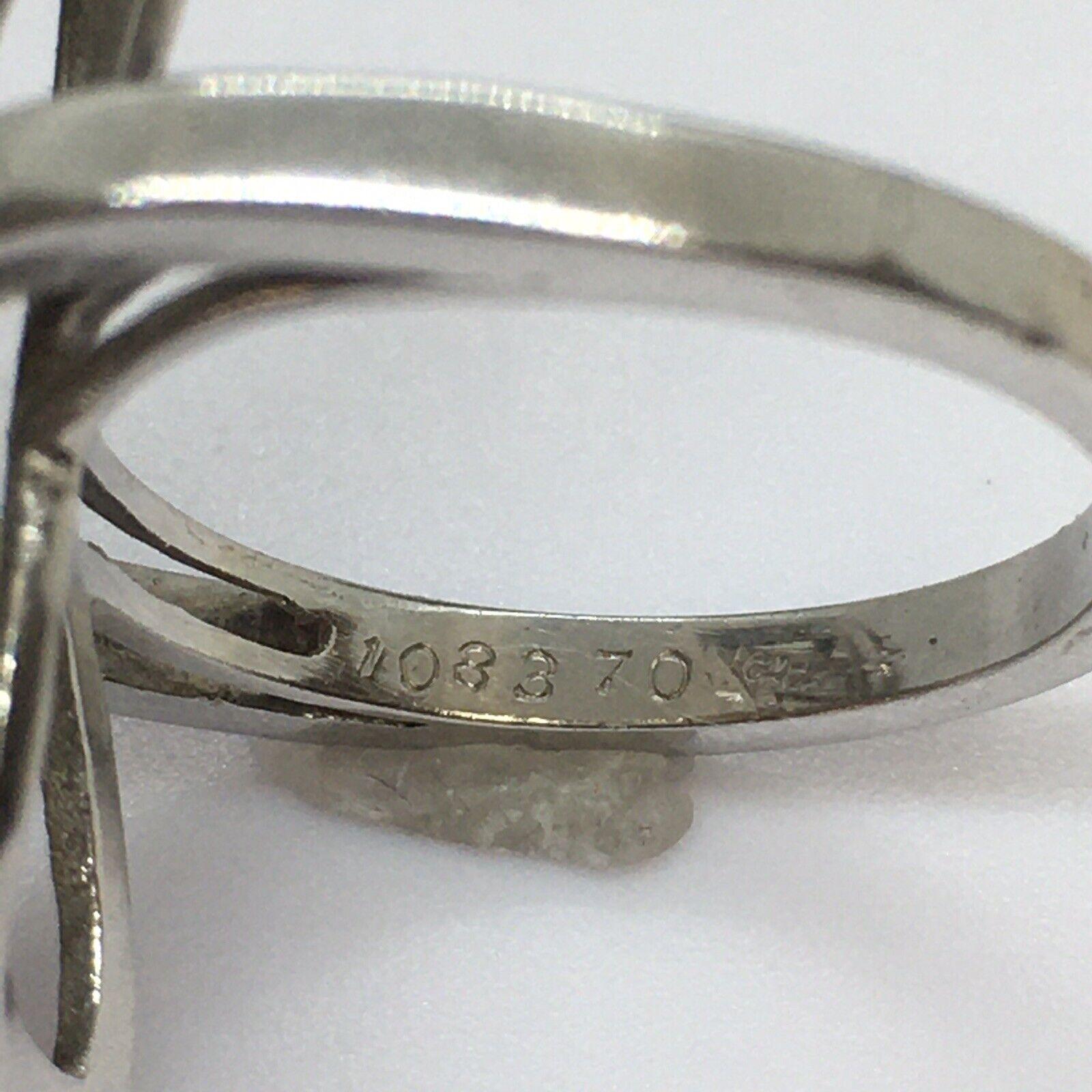 1920s Platino Art Deco 1 Quilate Diamante Antiguo Anillo Hecho a Mano Americano Tamaño 5.75 en Excelente estado para la venta en Los Angeles, CA