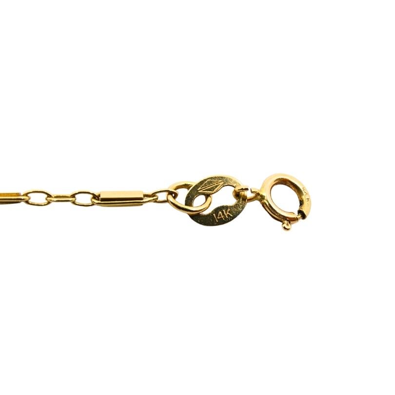 Collana a barre in platino degli anni '20 con zaffiro e diamante e catena in oro 14k in vendita 3