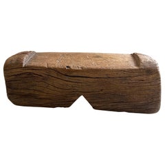 Primitiver Hocker aus Hartholz aus Mexiko aus den 1920er Jahren