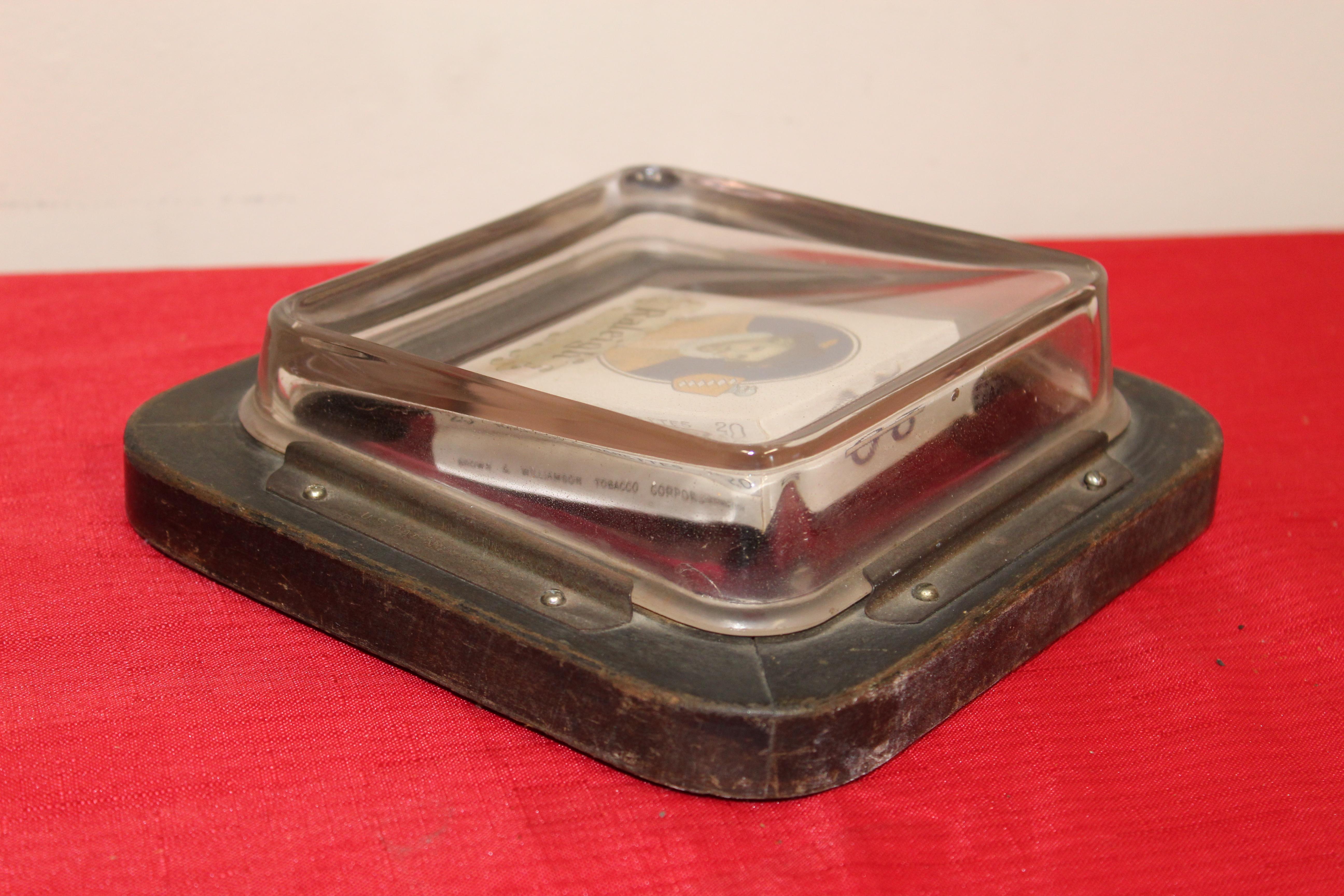 1920s Raleigh Cigarette Paper Weight or Coin Tray For Sale 1