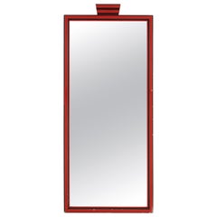 Used 1920s Red and Black Art Deco Mirror