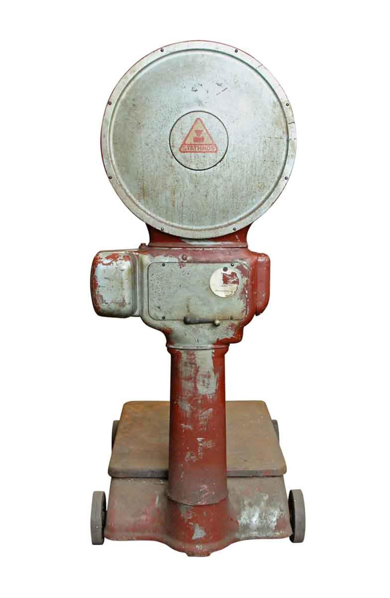 Metal 1920s Red Johnson Scale Co. Stathmos Scale