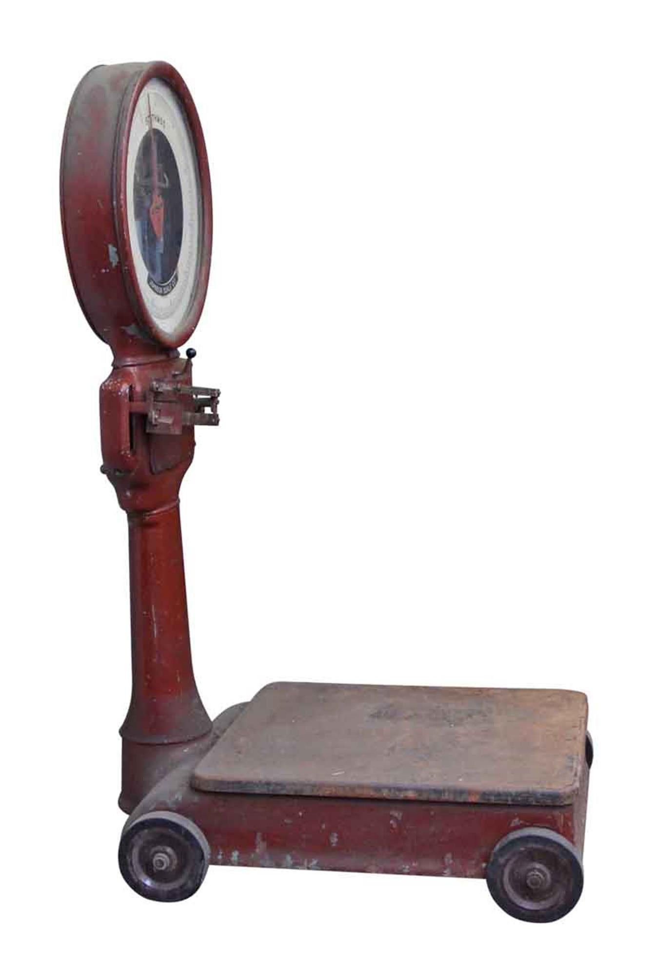 Early 20th Century 1920s Red Johnson Scale Co. Stathmos Scale
