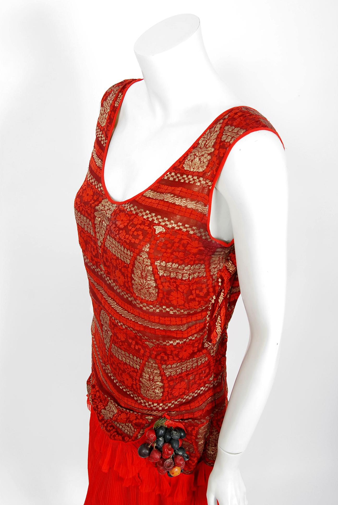 1920 red dress