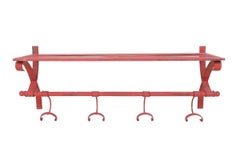 1920’s Red Wrought Iron Shelf