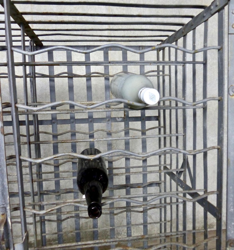 1920s RestaurantStyle Locking Wine Rack Bottle Cage For Sale at 1stDibs