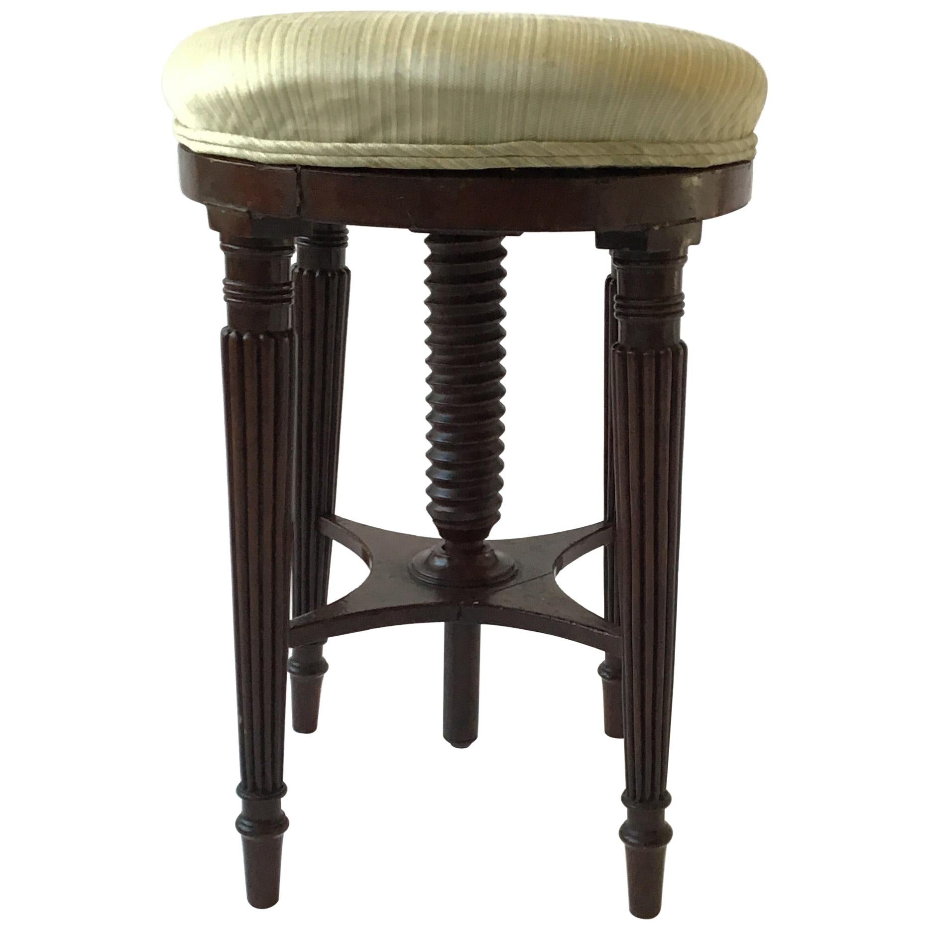 1920s Revolving Piano Stool For Sale
