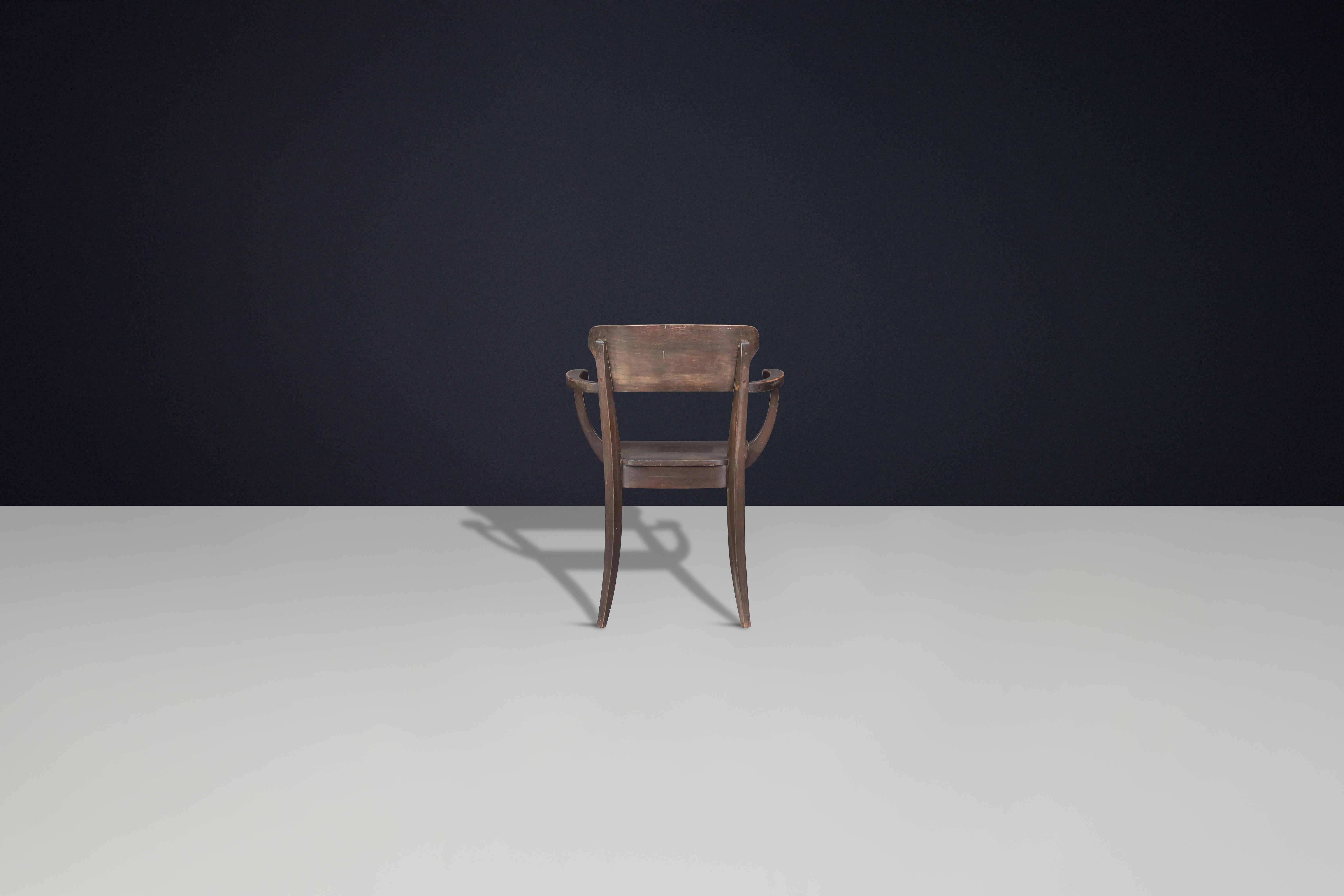 Sillón Richard Riemerschmid de los años 20 - Icono del diseño Jugendstil alemán Madera dura en venta