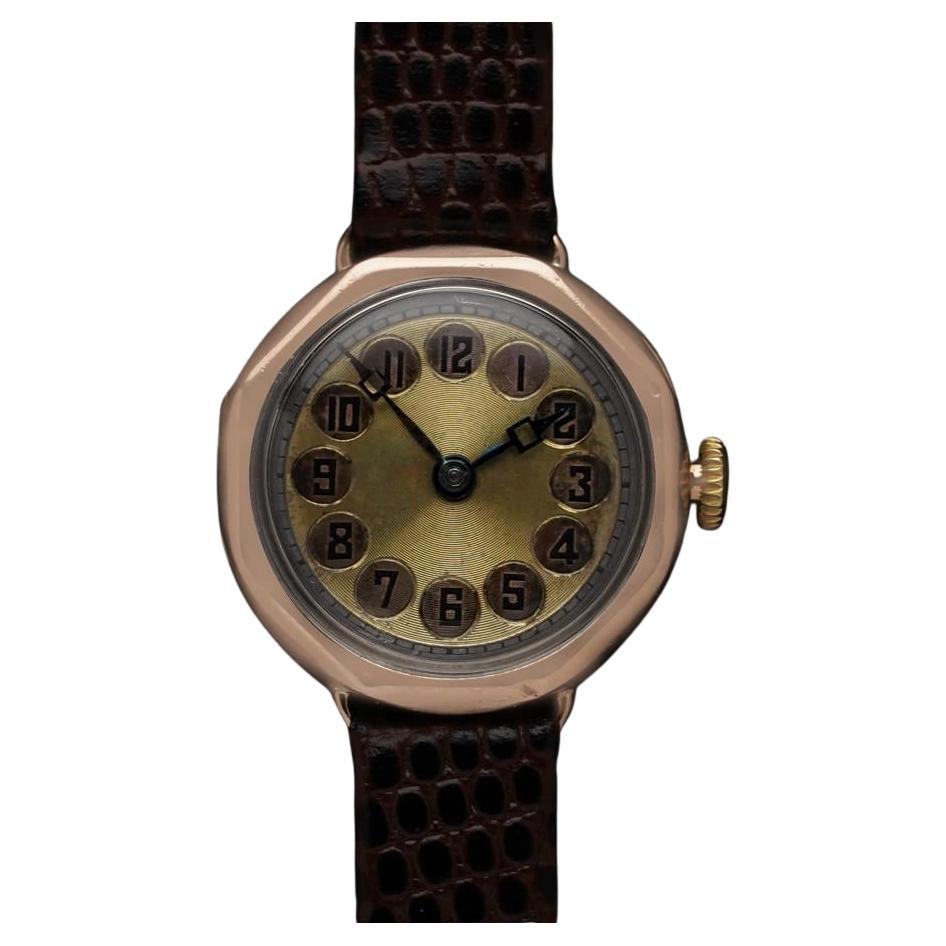 1920's Rolex Ladies Vintage Art Deco Watch - 9K Rose Gold