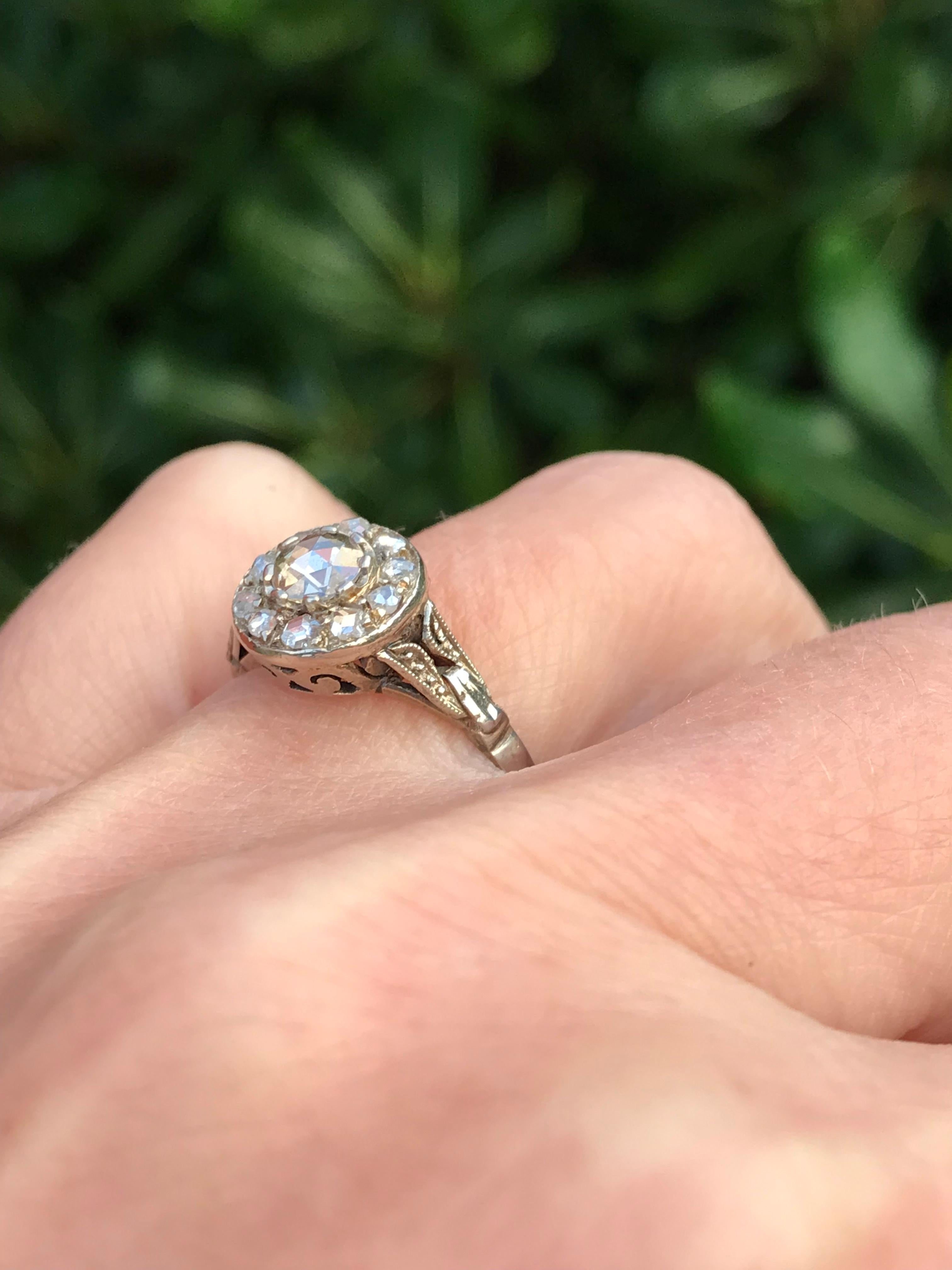 rosenschliff diamant ring