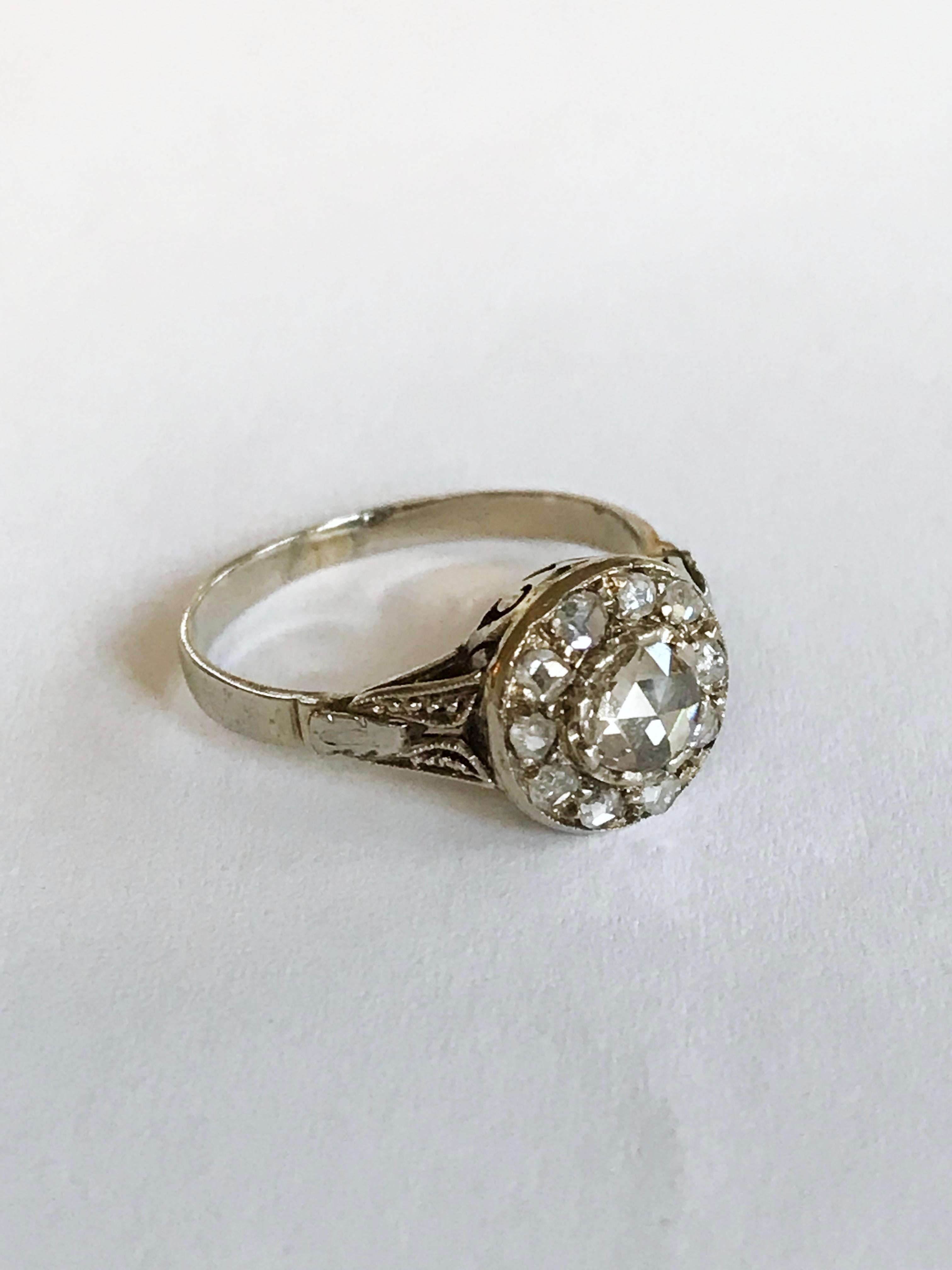 cushion rose cut diamond