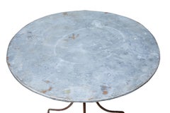 1920s Round Metal Bistro Table