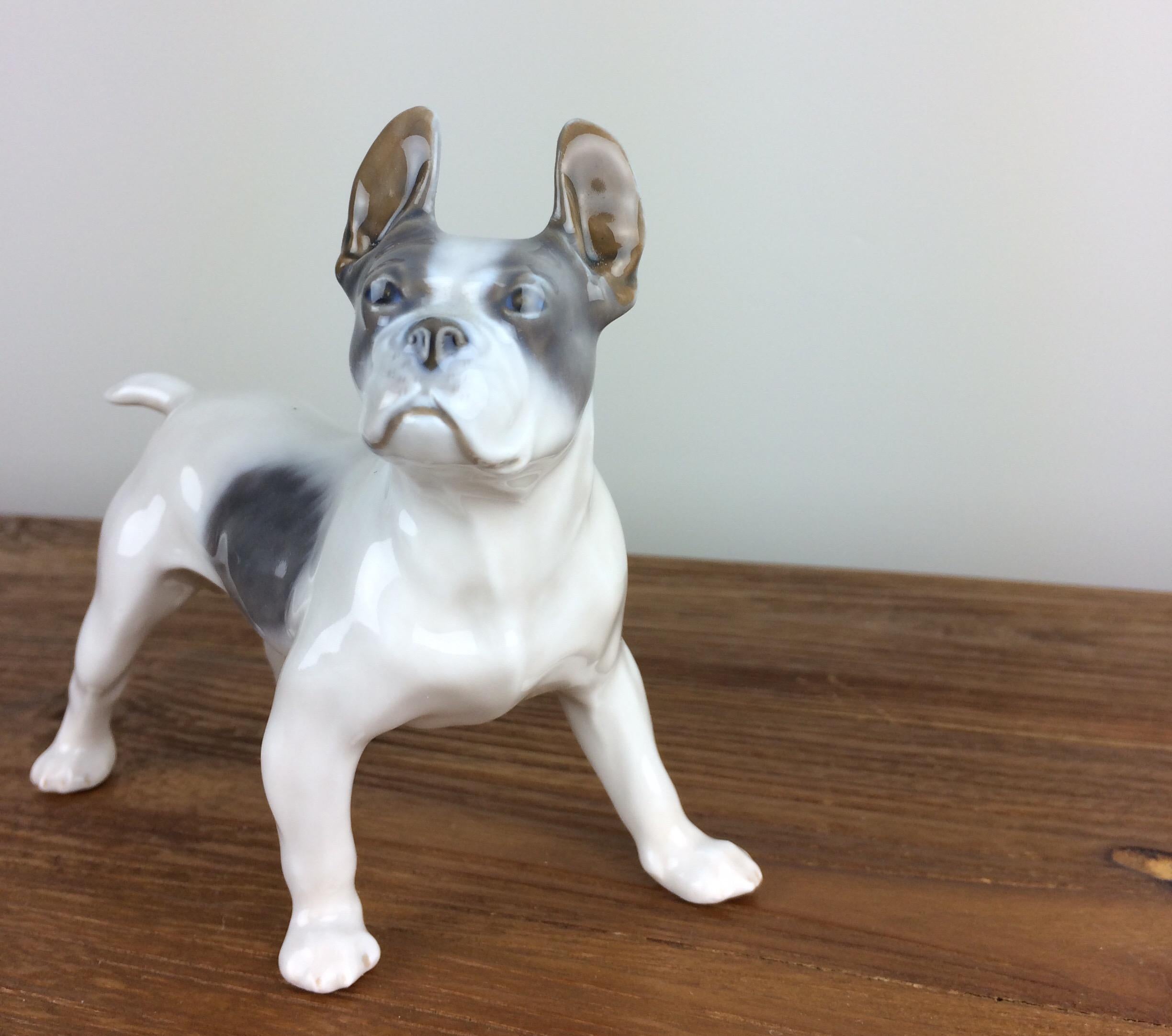 porcelain bulldog figurine