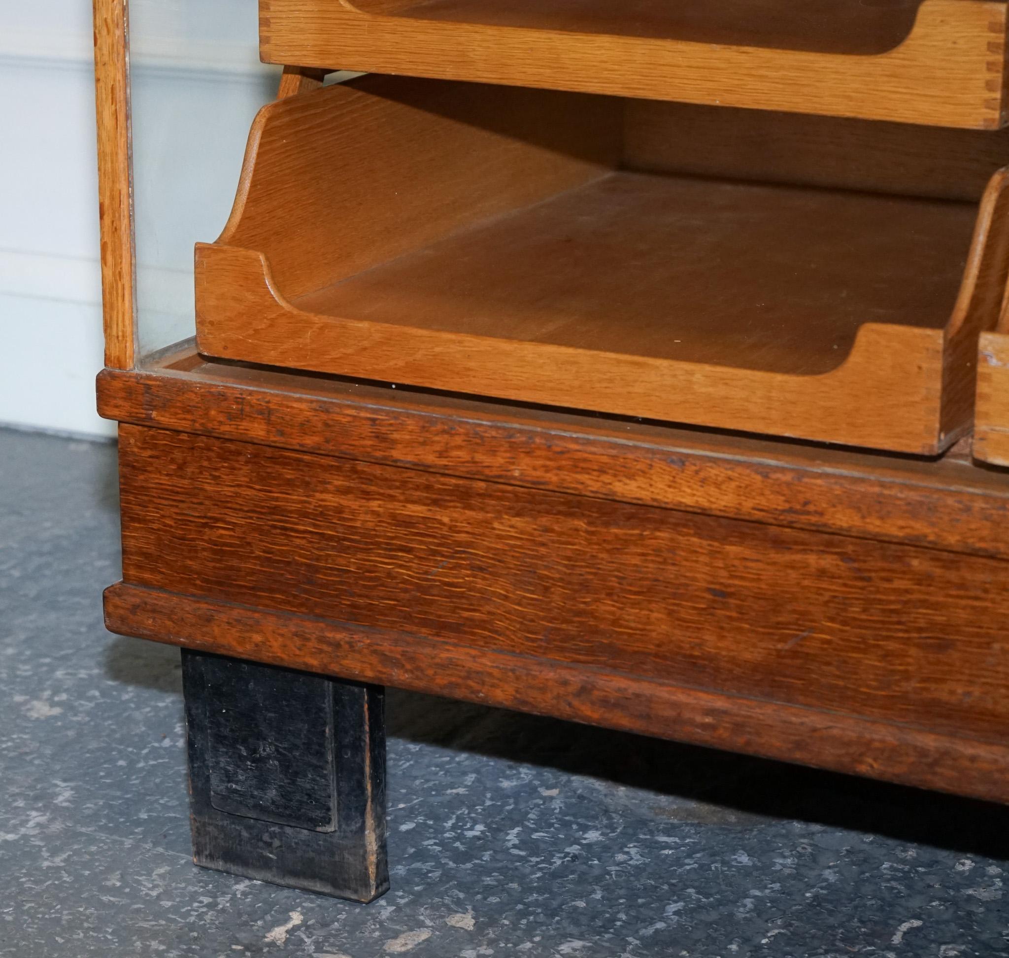 1920'S RUDDUCK LONDON HABERDASHERY ENGLISH OAK SHOP DiSPLAY COUNTER 16 DRAWERS 7