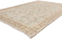 1920's Persian Tabriz Pictorial Garden Carpet with Mihrab Niche