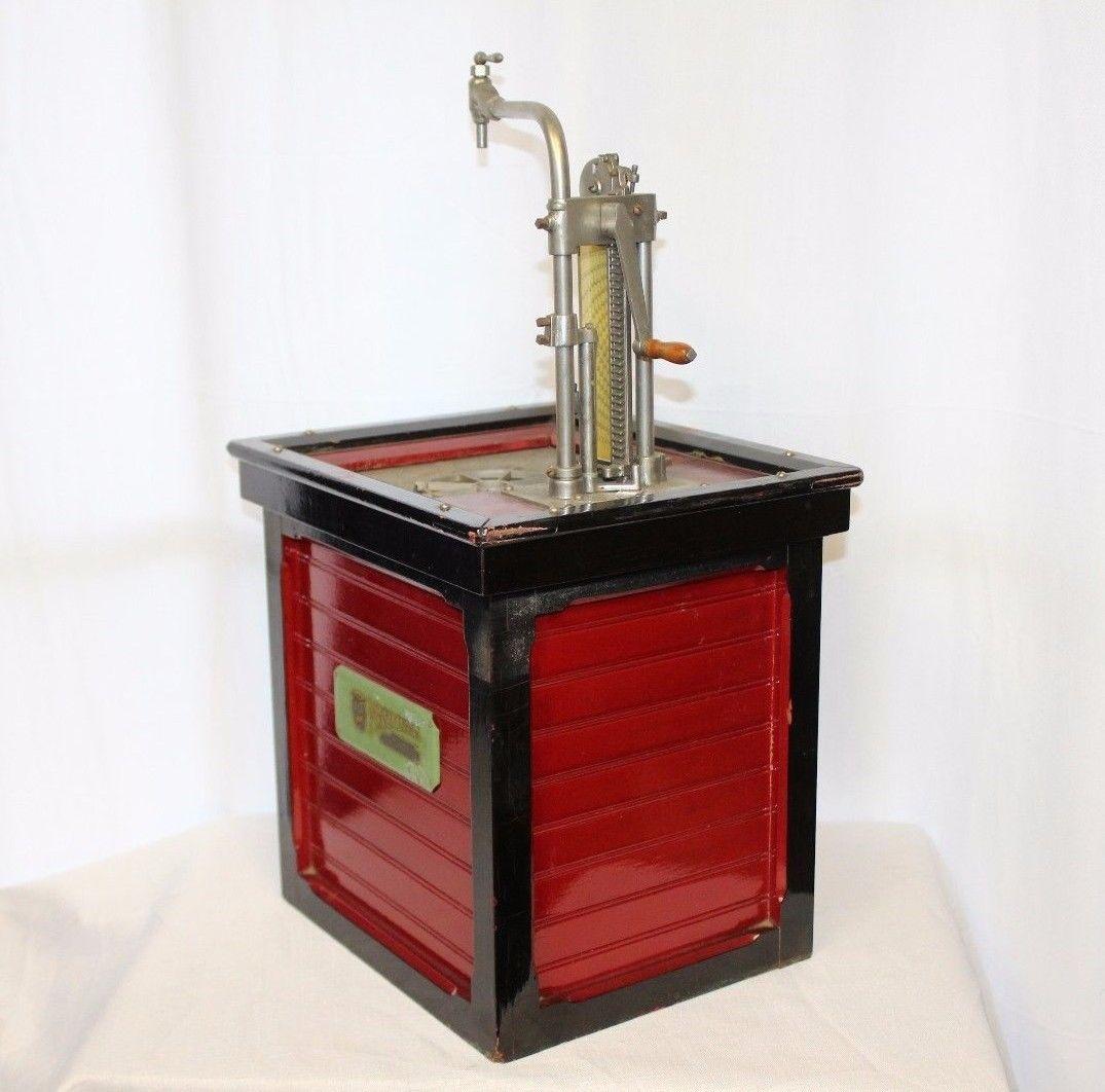 American 1920s Salesman Sample National Store Supply Oil Pump Dispenser For Sale