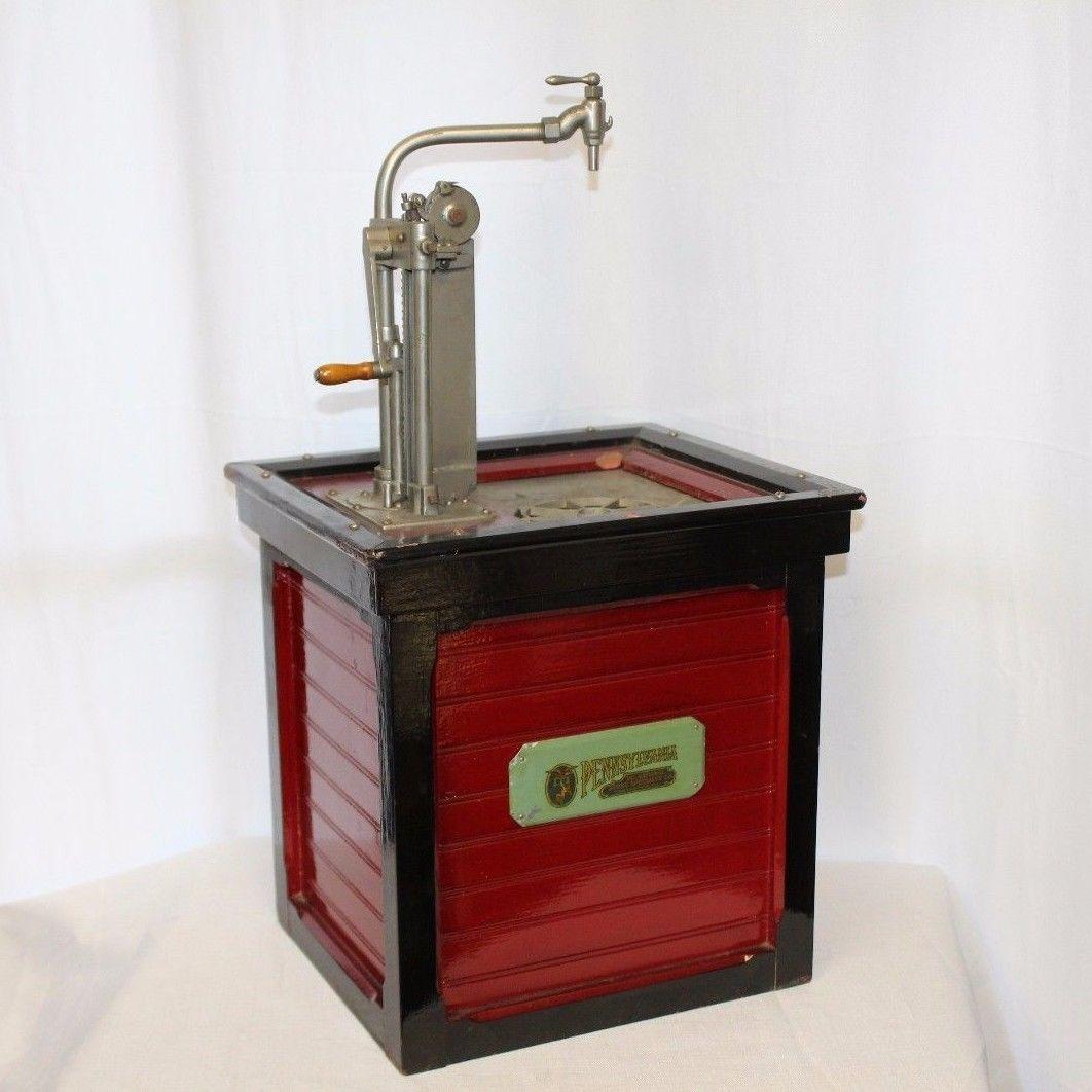 Early 20th Century 1920s Salesman Sample National Store Supply Oil Pump Dispenser For Sale
