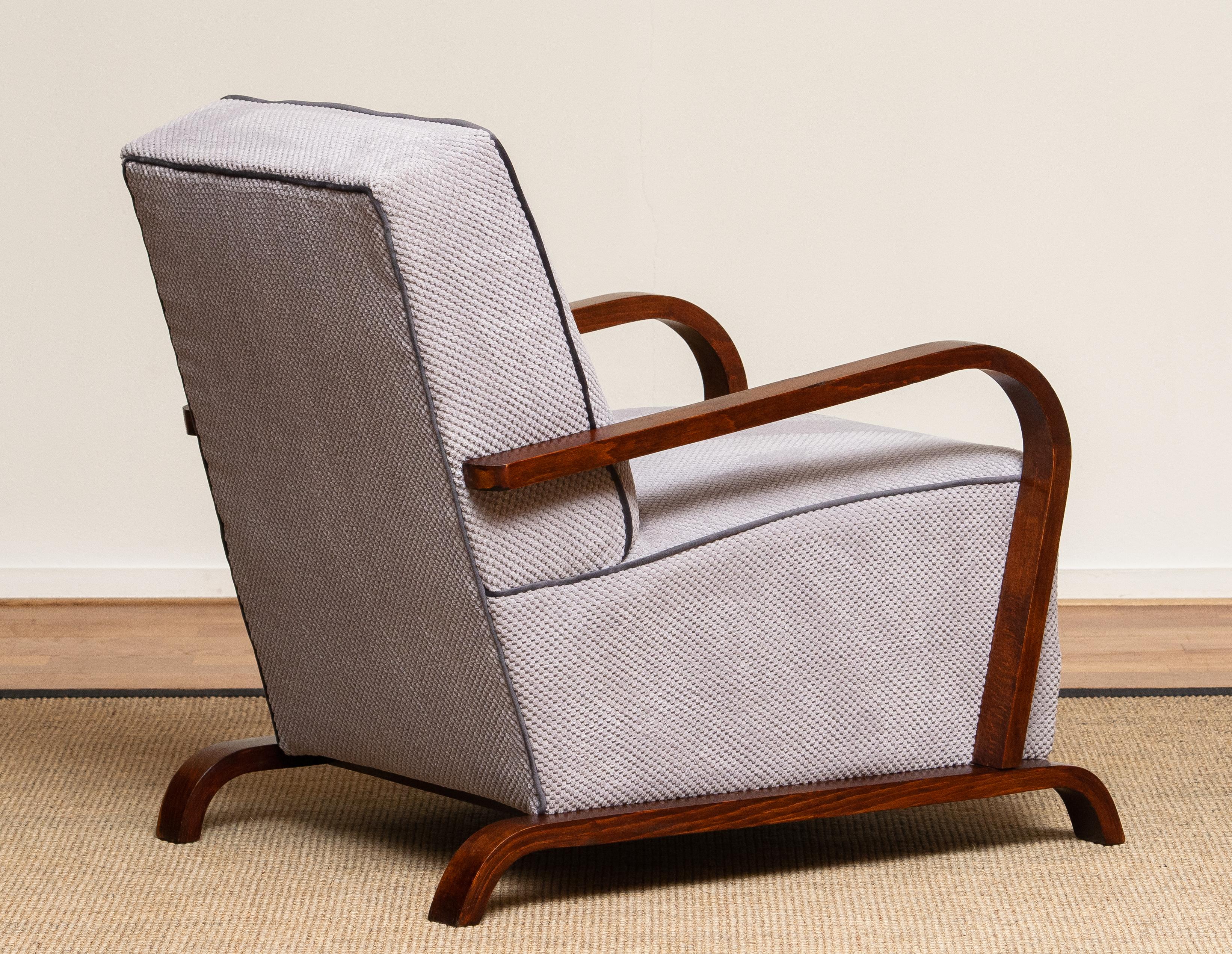 Swedish 1920s, Scandinavian Art Deco Armchair Lounge Club Chair from Sweden