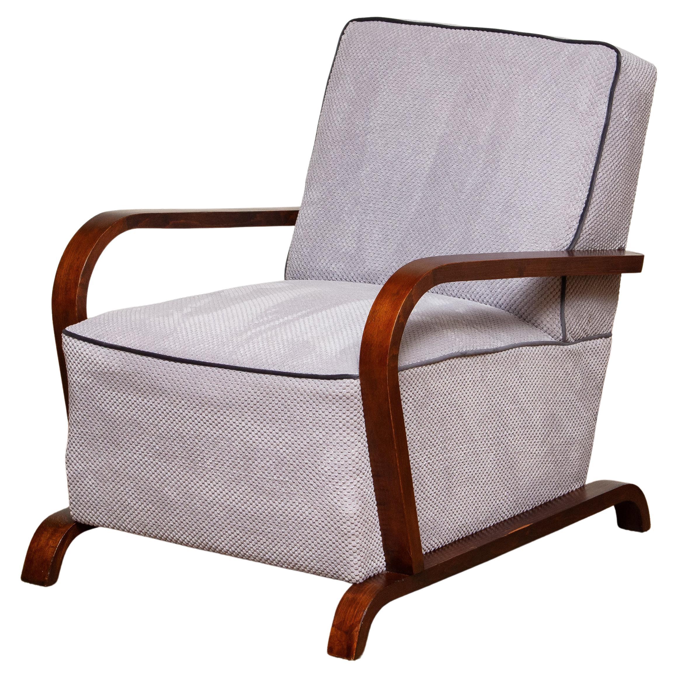 1920s, Scandinavian Art Deco Armchair Lounge Club Chair from Sweden