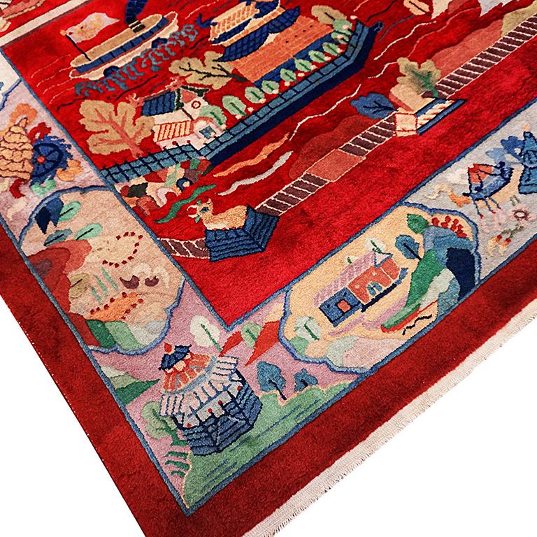 Tapis chinois art déco des années 1920 par Nichols Workshop en vente 4