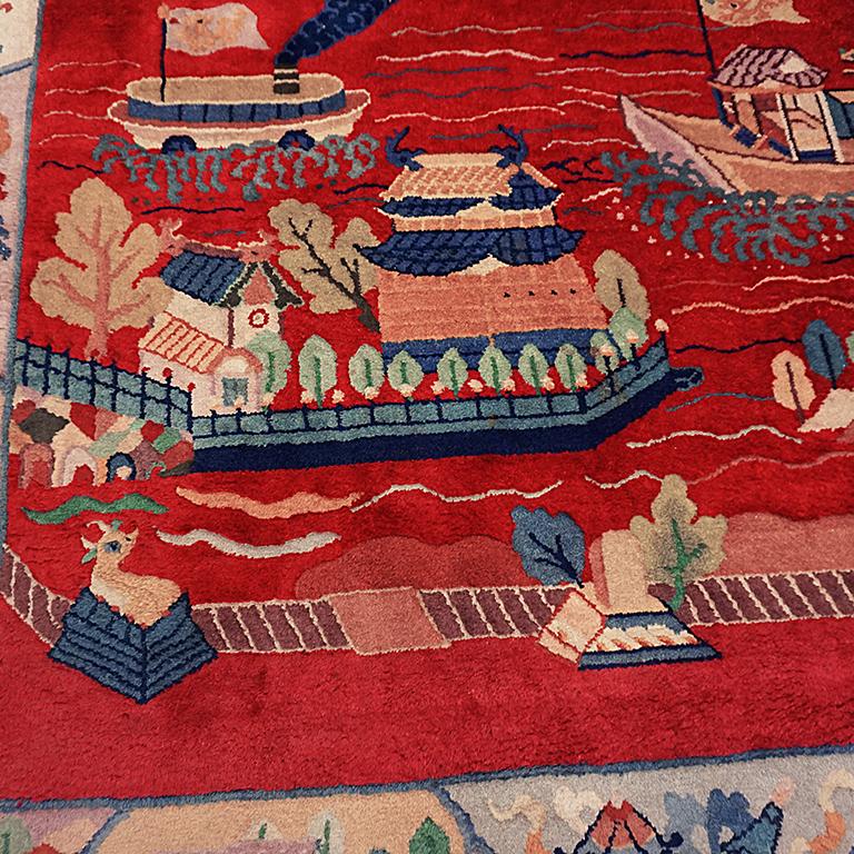 Tapis chinois art déco des années 1920 par Nichols Workshop en vente 5