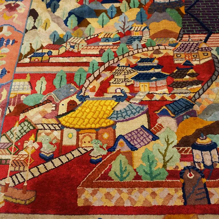 Tapis chinois art déco des années 1920 par Nichols Workshop en vente 8