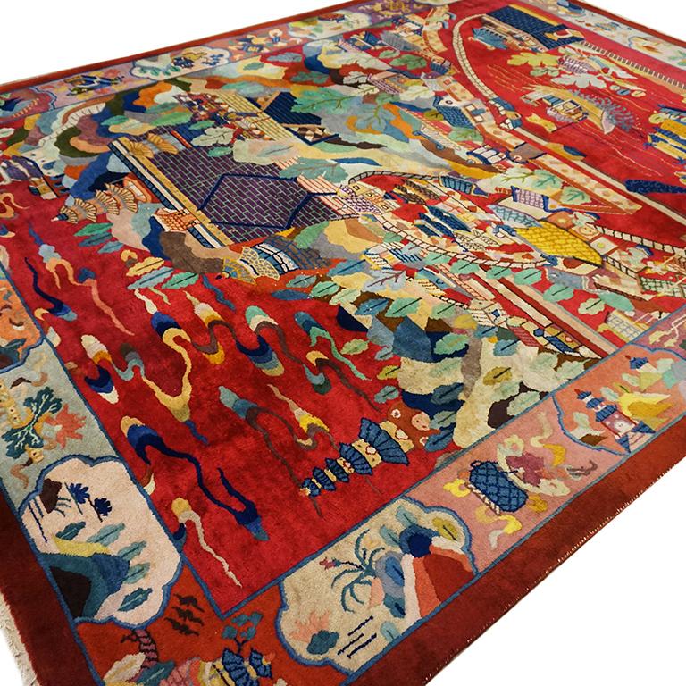 Tapis chinois art déco des années 1920 par Nichols Workshop en vente 10