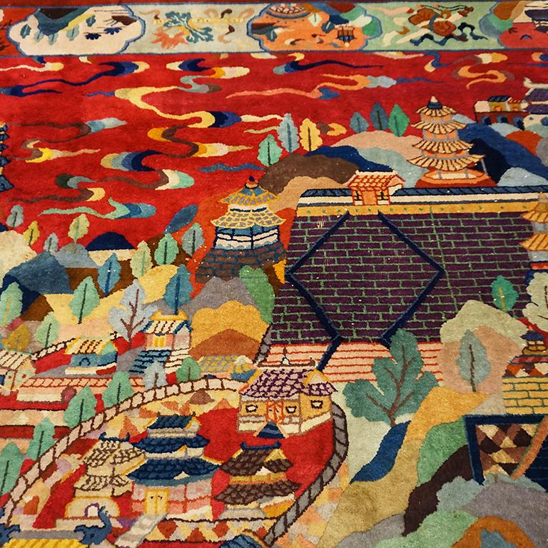 Tapis chinois art déco des années 1920 par Nichols Workshop en vente 12