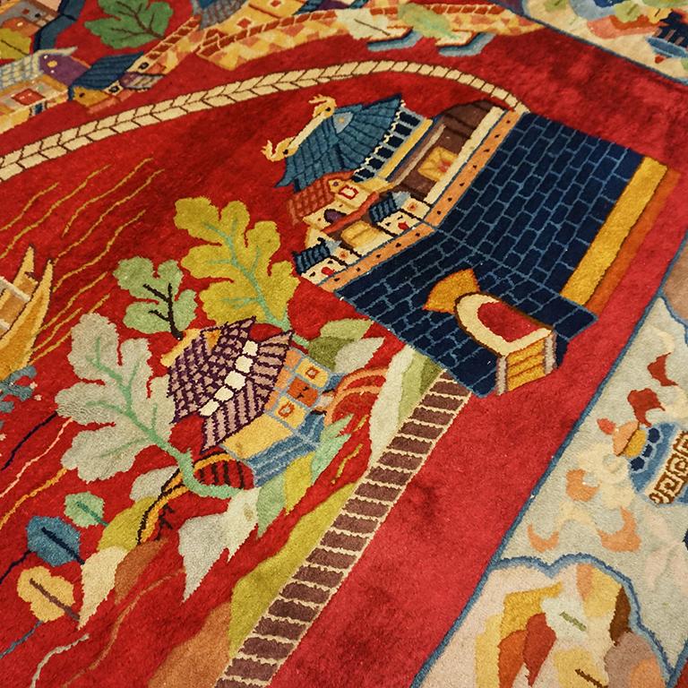 Tapis chinois art déco des années 1920 par Nichols Workshop en vente 14