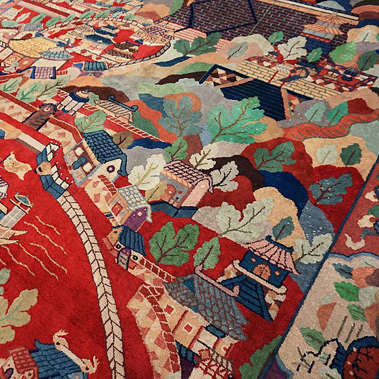 Tapis chinois art déco des années 1920 par Nichols Workshop en vente 3