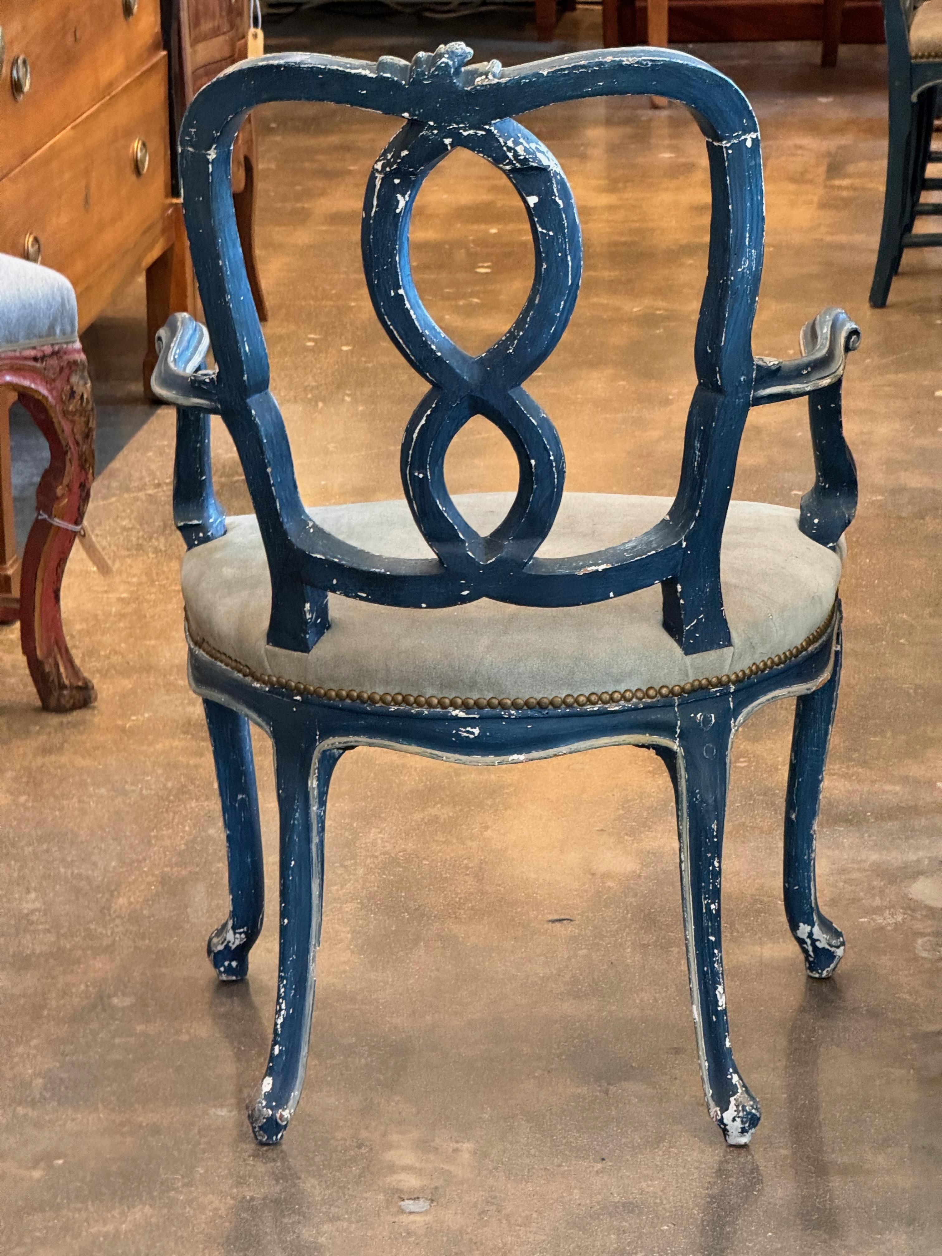 Animal Skin 1920s Set of 10 Venetian Dining Chairs