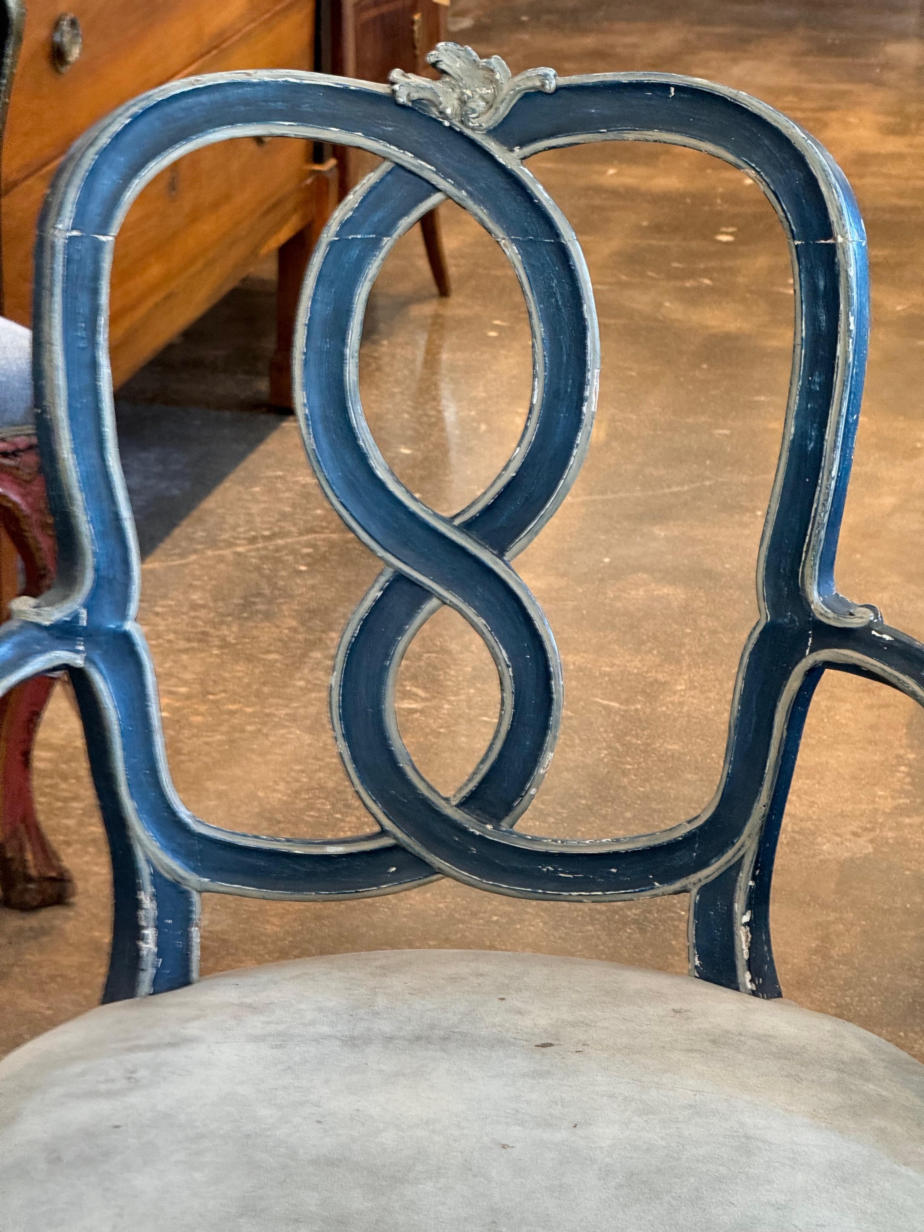 1920s Set of 10 Venetian Dining Chairs 1
