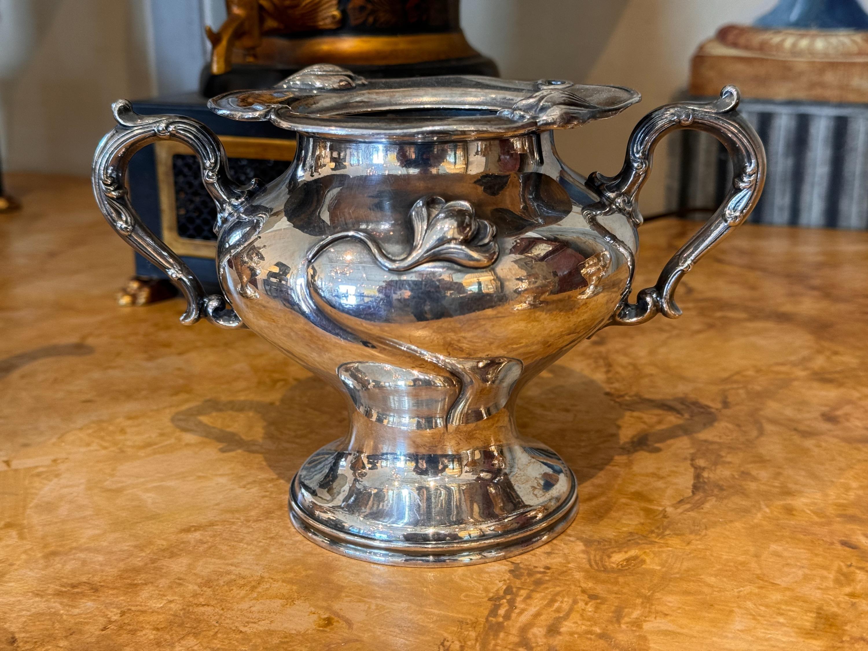 Silver Plate 1920s Set of 4 Silverplate Serving Pieces For Sale