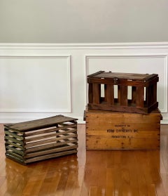 1920s Set of Three Kerr Chickeries Hatchery Crates
