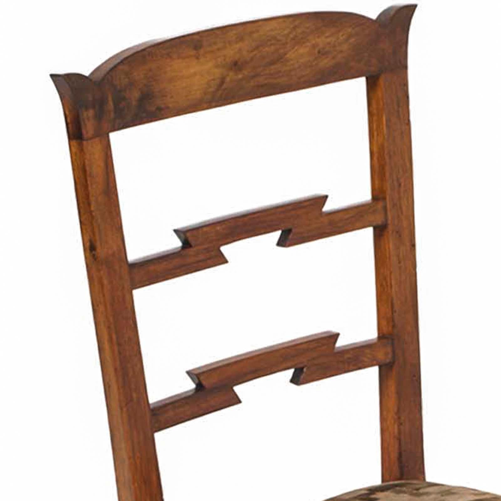 1920s set of six Art Deco chairs in blond walnut by Osvaldo Borsani with original futurist velvet upholstery in good condition, sanitized and polished with wax.
Exceptional robust and iconic by the young architect Osvaldo Borsani

About Osvaldo