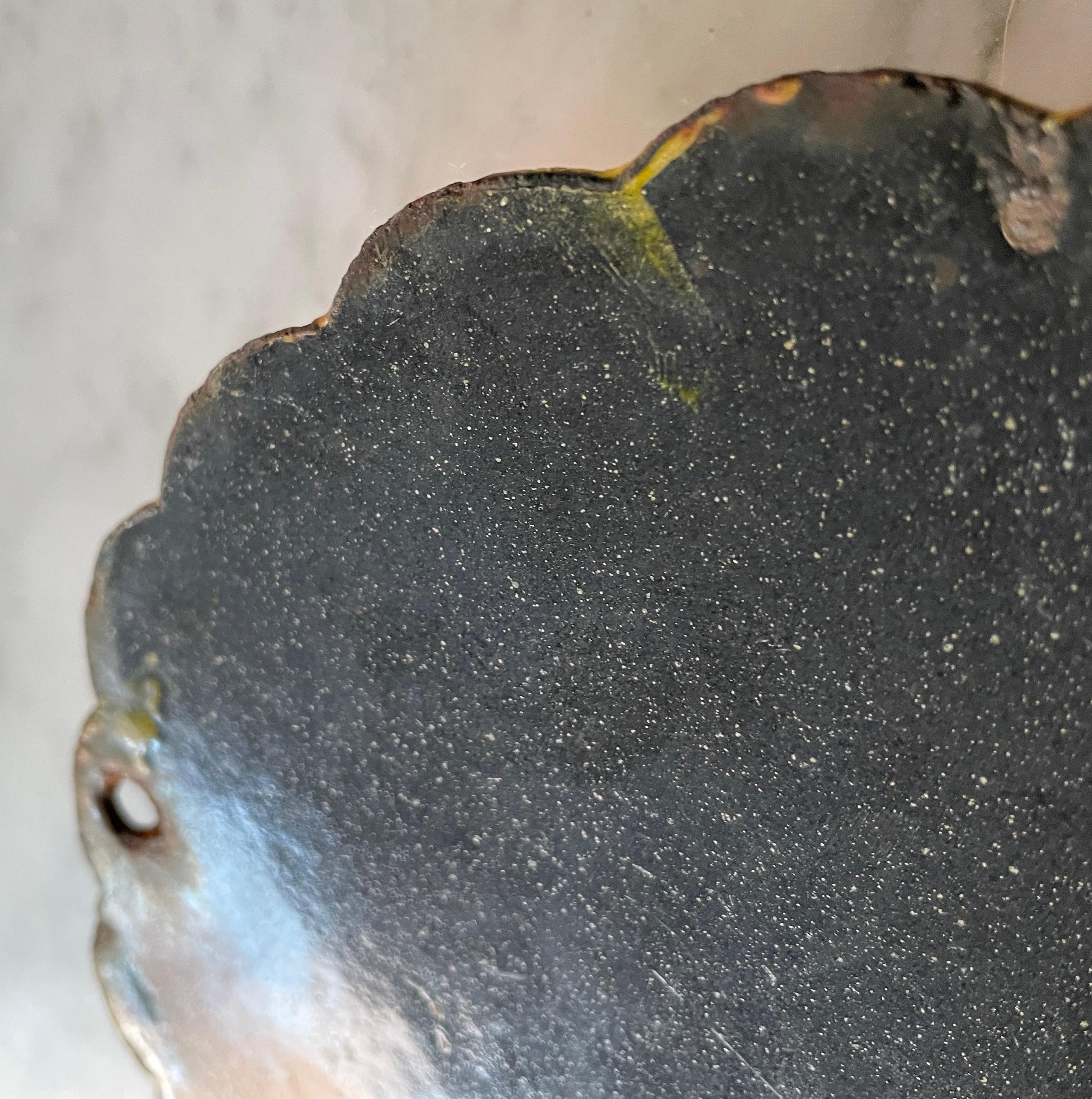 1920er Jahre Shell Ballon Reifen Gelb Reifen Luft Maschine Porzellan Zeichen Tankstelle im Angebot 1