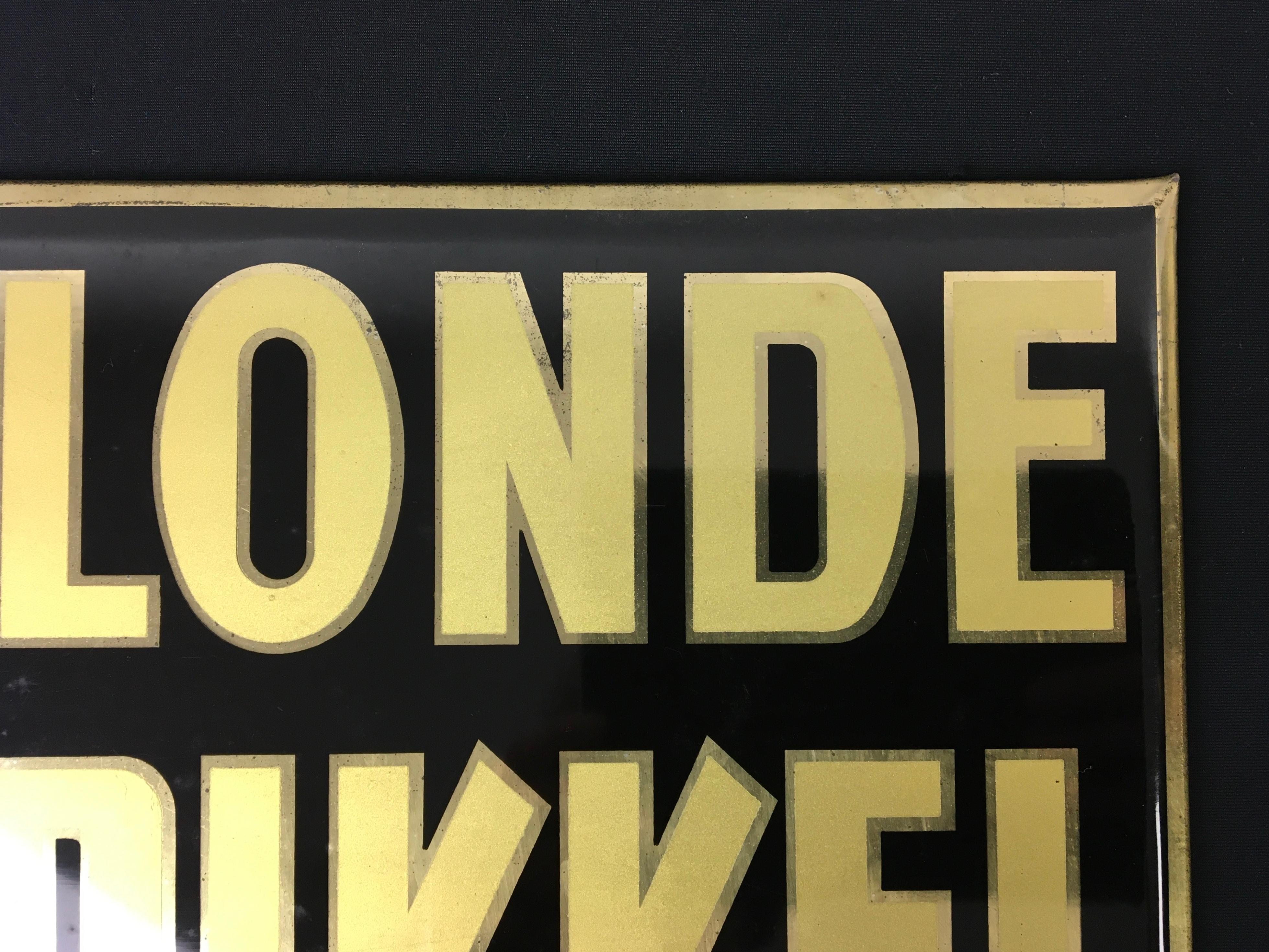 1920s Sign Belgian Beer, Black and Gold For Sale 4