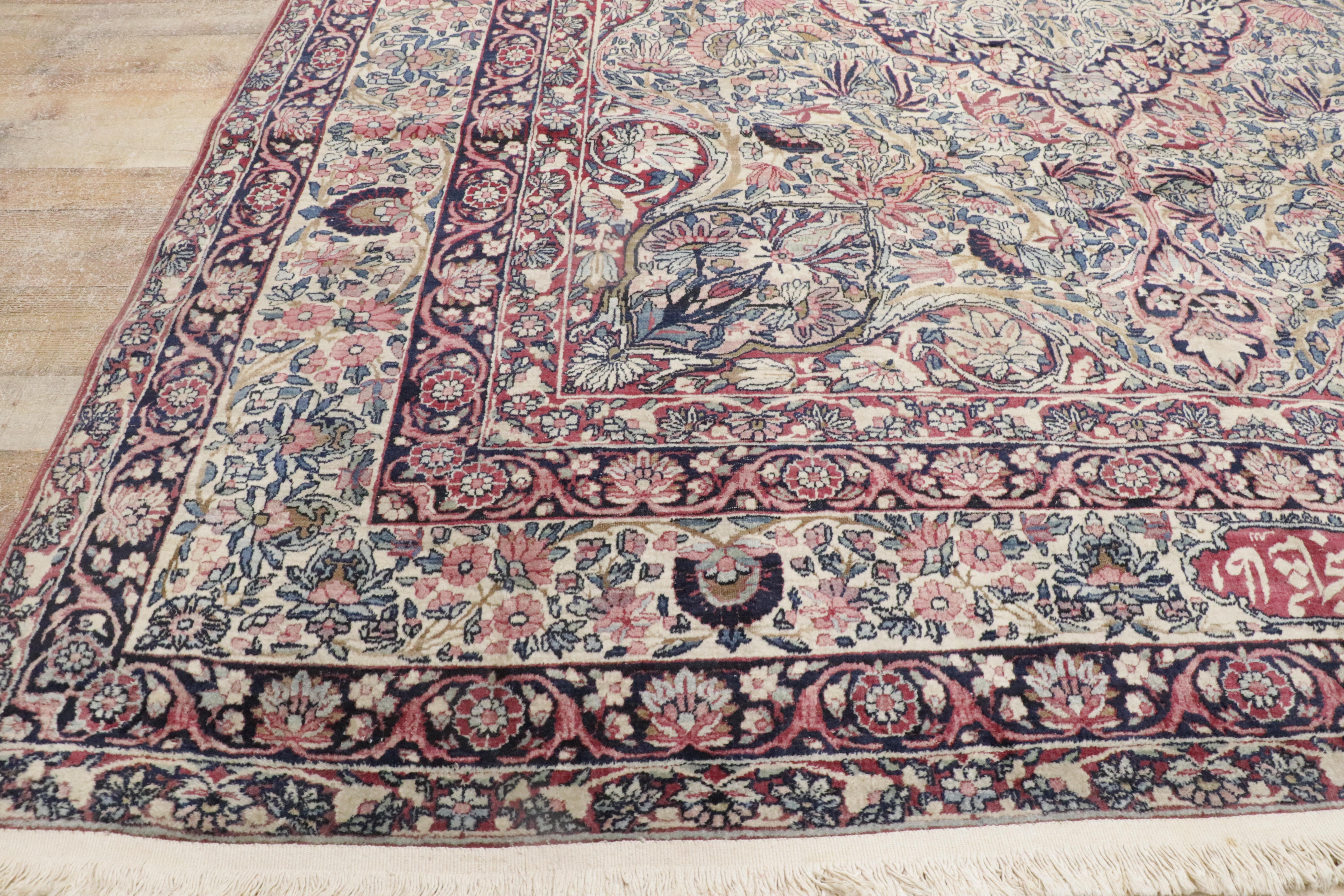 1920's Signed Persian Kermanshah Carpet with Traditional Style For Sale 8