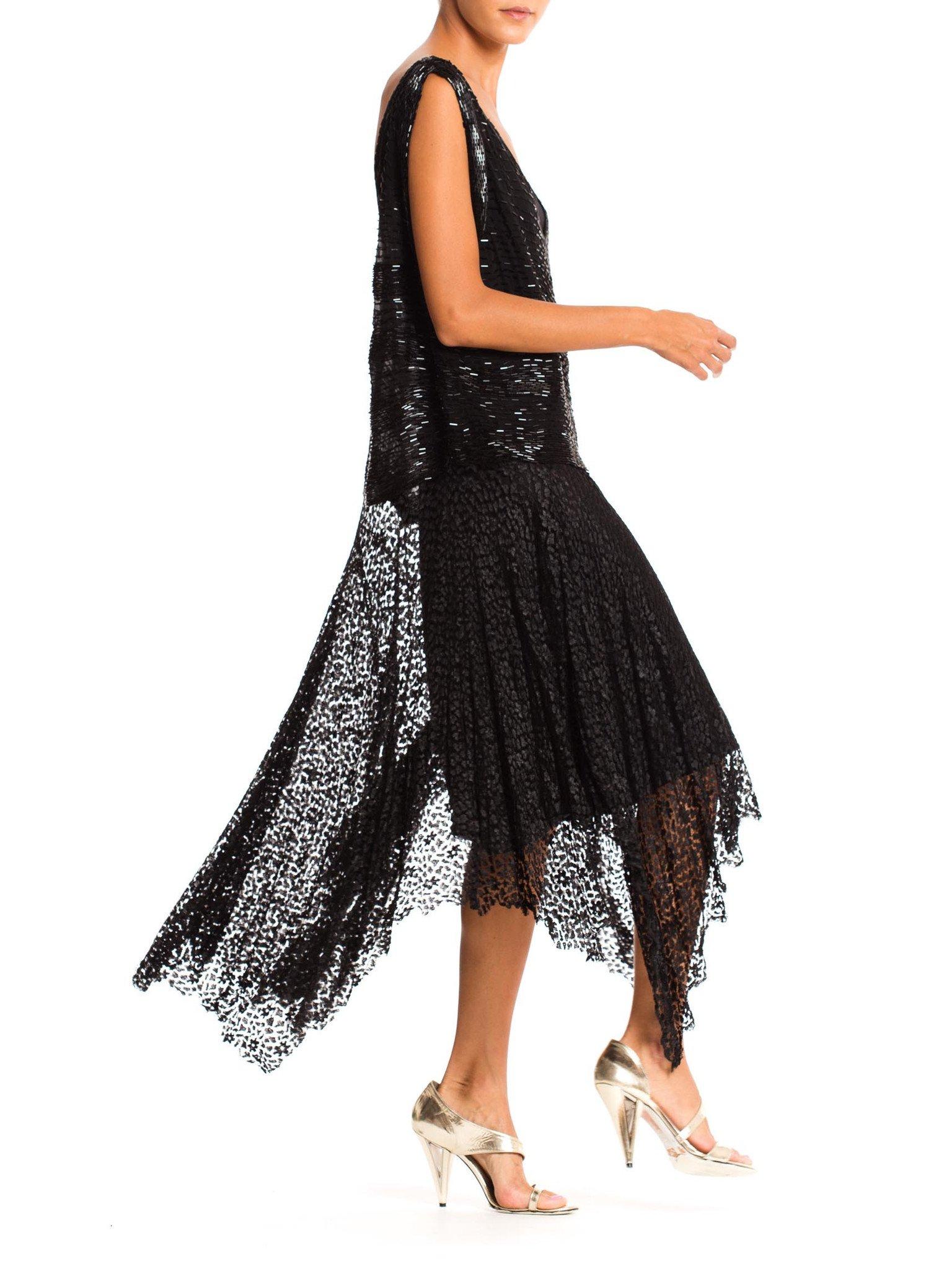 1920'S Silk Beaded Lace Dress 1