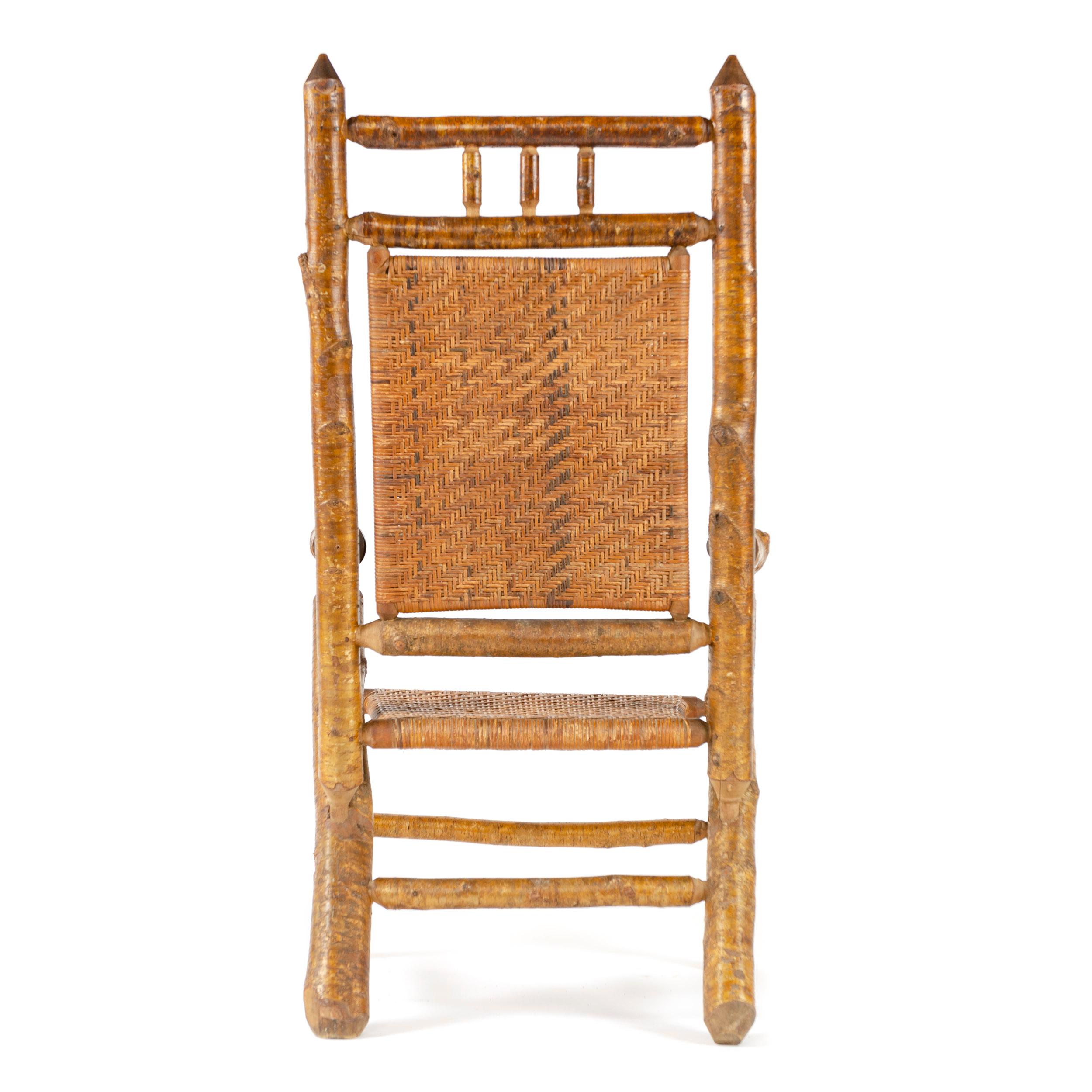 Silver Birch Armchair for H.C. Dexter Chair Company In Good Condition For Sale In Sagaponack, NY