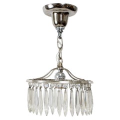1920's Silver Crystal Pendant