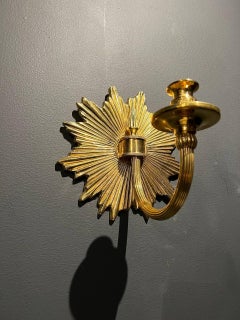 1920s Single Light Sunburst Sconces