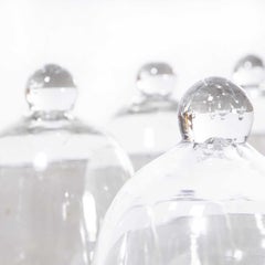 1920's Small French Melon Cloche, Mouth Blown